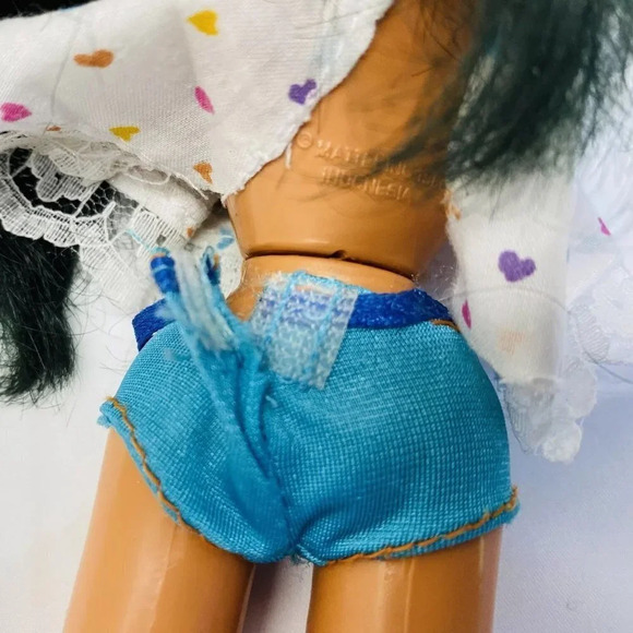 MATTEL BARBIE Asian Doll Long Black Hair Brown Eyes Two Piece Outfit 12" Tall - Picture 11 of 11